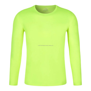 T-shirt de course personnalisé 100% polyester pour hommes et femmes à séchage rapide col rond impression complète sublimation sports loisirs manches longues - Product Image 3