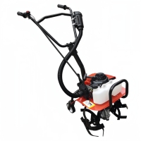 Micro-cultivateur rotatif multifonctionnel à essence 63cc, robuste, largeur de coupe 400 mm, en métal