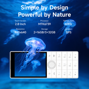 Téléphone mobile débloqué Qin 4G, téléphones mobiles intelligents à écran tactile F22 4G, 2+16 Go/3+32 Go, Android 11 version <span class=keywords><strong>Google</strong></span>, noir - Product Image 6