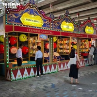 CE Tolefun Express Carnival Multi Game Booth Roll Balls Commercial Vintage Funfair Midway Interactive Prize Game Led Light Metal