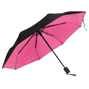 Promotional 21/25/27 Inch <b>Windproof</b> and UV Resistant Manual Opening Closing 3-Fold Travel <b>Umbrella</b> Parasol Wholesale - Product Image 2