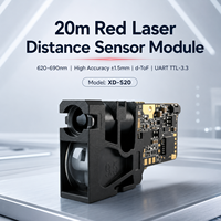 Sensor de Distancia Láser Rojo Visible XD-S20 de 20m para Automatización de Almacenes, Detección de Estantes, Manipulación de Materiales, Sensor Óptico-D