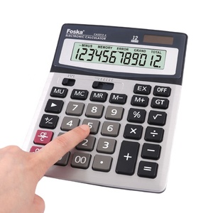 Calculatrice manuelle multifonction Foska Affichage HD Calculatrice à 12 chiffres pour les analystes de données du personnel bancaire et les calculs financiers - Product Image 2