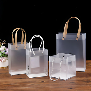 PP Túi tote trong suốt, virus Frosted nhựa cao cấp túi quà tặng, túi lưu niệm đám cưới, gian hàng trang trí Túi Quà Tặng - Product Image 5