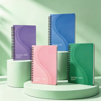 Carnet A4 personnalisé en gros, couverture rigide, ouverture à plat 180°, reliure spirale durable, 100 feuilles de papier sans bois, impression numérique