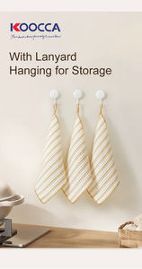 KOOCCA環境にやさしいビスコース繊維ハニーパターン掃除用ラグ強い吸収洗えるキッチン用ウェットドライクリーニング布 - Product Image 6