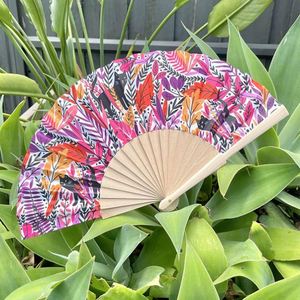 Personalized Folk Art Painted Bamboo Folding <b>Hand</b> <b>Fan</b> for Wedding Customization - Product Image 5