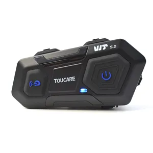 Toucare Helm Interkom Bluetooth Generasi Baru 5.0, Helm Interkom BT Helm Motor Interkom