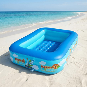 Piscine gonflable à motif plage, nouveau modèle, design multicouche anti-fuite, en PVC, à prix avantageux - Product Image 1