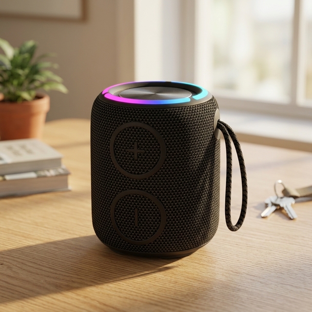 Factory Direct Sell Ozzie H100 bluetooth Speaker 16W with RGB Light Loud Sound Subwoofer Stereo Waterproof IPX7 for Outdoor