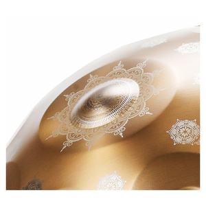 JELO T-11 22 pouces en acier inoxydable or <span class=keywords><strong>Mandragora</strong></span> Handpan tambour débutant Logo personnalisé 9/10 Notes D mineur/langue kurde Instrument - Product Image 2