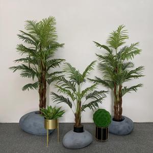 2025 simulazione verde pianta soggiorno grandi piante nordiche decorazione della casa falsa coda allentata <span class=keywords><strong>malva</strong></span> di bambù artificiale - Product Image 3