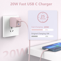 Nouveau chargeur mural USB pliable 20W Mini PD ignifuge 2026 pour téléphone et ordinateur portable