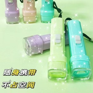 Mini Led Flashlight Rechargeable Battery Portable Handheld For Children Household Use Bright <b>Light</b> Plastic <b>Shell</b> - Product Image 1