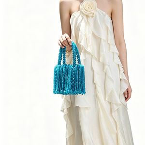2026 New Wholesale Crystal Rhinestone Beaded Tassel Evening <b>Clutch</b> Bag Handmade Fashionable Women's Party Bag - Product Image 5