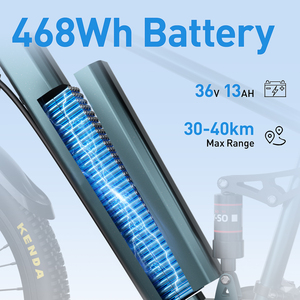 Bicicleta Eléctrica Urbana Aairsk de Alta Calidad, 250W, 36V, 13AH, Batería de Litio sin Escobillas, Doble Suspensión, 21 Velocidades - Product Image 4