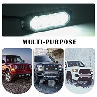 IP6K9K Lampe Strobe SMBX R65 Double Couleur Stroboscopique Lumières Grill Lumières 4 LED En Alliage D'aluminium Lumière Stroboscopique D'urgence pour Véhicules
