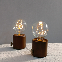 Ensemble de deux lampes de table sans fil noires, lampe de chevet LED, lampe de bureau pour la décoration de la chambre
