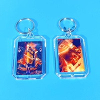 Porte-clés personnalisé Yakelike en acrylique, breloque photo de star de basketball, pendentif imprimé mignon pour accessoires de sac et cadeaux