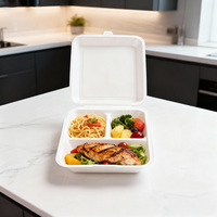 Contenitori per Alimenti Personalizzati in Carta Kraft Senza Plastica, Scatole per Pranzo Usa e Getta, Contenitori per Insalata e Dessert