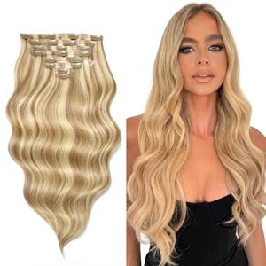 Qingdao Haohao <span class=keywords><strong>Hair</strong></span> Unsichtbare <span class=keywords><strong>Clip</strong></span>-in Echthaar-<span class=keywords><strong>Extensions</strong></span> aus Chinesischem Remy-Haar in Salonqualität - Product Image 1
