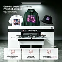 Mesin Printer DTG UV DTF Inkjet Otomatis Penuh untuk Cetak Kaos Baru, Tinta Pigment, Kompatibel dengan Flex dan Egg