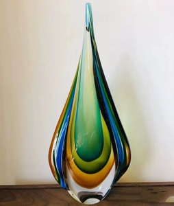 Cristal Soplado de Colores de Lujo Hecho a Mano, Decoración para el Hogar, Estilo <span class=keywords><strong>Murano</strong></span>, Gotas para Adornos de Flores, Figuras, Patrones, Jarra Artesanal - Product Image 5