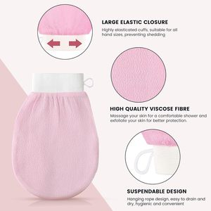 Factory Price Bath Shower Glove Exfoliating Gloves <b>Body</b> Eco-friendly Soft Comfortable,effective Removal of Dead Skin Silk Glove - Product Image 4