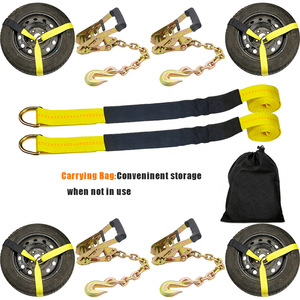 Fabricant chinois de sangle de levage de roue, sangle lasso de 10 000 livres avec chaînes <span class=keywords><strong>d</strong></span>'ancrage et anneaux en <span class=keywords><strong>D</strong></span> - Product Image 2