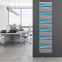 Soporte para archivos montado en la pared, organizador de correo para colgar en la puerta, bolsa de almacenamiento de documentos, papeles, revistas, ahorro de espacio