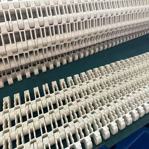 Piastre a catena in plastica antiscivolo a griglia piatta 1700 serie Anti-scivolo nastro trasportatore modulare a nastro trasportatore con trasmissione a nastro catena a maglia - Product Image 3