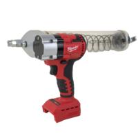 Pistolet à graisse haute pression Milwaukee 18V à batterie lithium pour lubrification efficace des roulements mécaniques et entretien de machines