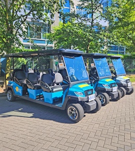 Buggy de golf électrique 4 places de luxe avec lumières LED de couverture de toit et pneus durables pour le transport d'hôtels, de centres de villégiature et de terrains de golf - Product Image 3