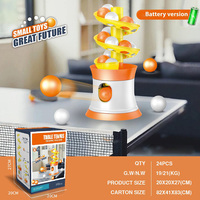 Ensemble de lancement de balles de tennis de table en plastique pour enfants, réglable, avec rebond élastique, jouet de sport, machine d'entraînement, pour intérieur et extérieur, amusant