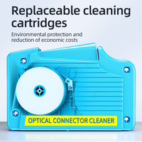 Boîte de nettoyage de fibres optiques blanches SIXIANTO A-505 pour pigtail, outil de nettoyage de cassette FTTH SC/ST/FC, garantie 1 an