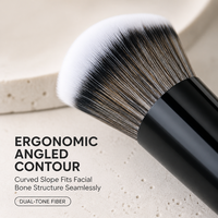 Kuas Rias Dua Sisi Kuas Wajah Dua Sisi Kuas Kosmetik Bedak Perona Pipi Concealer Alat Kecantikan