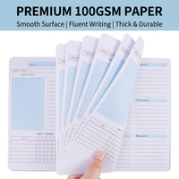 Planificateur hebdomadaire A5, 52 semaines, carnet à spirales académique avec couverture en PP imperméable, papier épais 100 g/m², journal relié à spirales