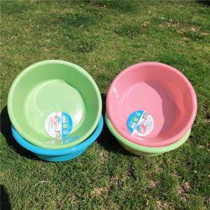 Grand bac en plastique rond de 60 cm, profond et épaissi, pour la lessive domestique, idéal comme cadeau promotionnel - Product Image 2