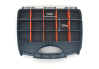 Boîte de rangement portable multifonction vide pour outils, 15 compartiments, boîte à outils en plastique pour vis