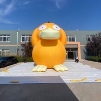 Adorable grande girafe gonflable, mascotte de dessin animé, ballon animal gonflable personnalisé, décoration gonflable pour événements