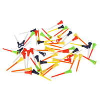 Tees de golf en plastique durables multicolores de 83 mm en stock – Fournisseur en gros d'accessoires de golf de qualité
