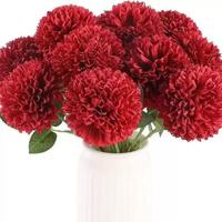 Boules de fleurs artificielles en soie de marguerite et chrysanthème, best-seller, fausses fleurs douces, modernes et élégantes, matériaux floraux décoratifs pour la maison