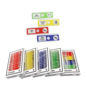 Portaobjetos de microscopio de 48 diapositivas para que los estudiantes de primaria observen células biológicas (caracteres en inglés y chino) - Product Image 1