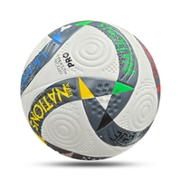 Ballon de football professionnel de taille 5, thermocollé, avec logo personnalisé, pour entraînement et matchs, fabrication OEM, vente en gros pour les clubs semi-professionnels.