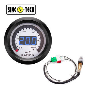Miroir à <span class=keywords><strong>encre</strong></span> lumineuse 2 pouces 52MM Digital LED Blue Light Air-fuel Ratio Meter 12V Car Modification Instrument avec capteur d'oxygène - Product Image 3