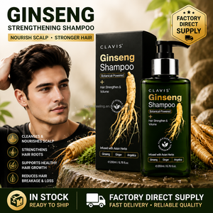 Champú Natural a Base de Hierbas CLAVIS Contra la Caída del Cabello, con Hoja de Arborvitae, Ginseng y Jengibre, Control de Grasa, Nutrición y Refrescante - Product Image 1