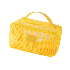 Vente en gros de sacs de <span class=keywords><strong>maquillage</strong></span> en maille écologique avec poignée souple sacs à main de rangement de cosmétiques personnalisés pour femmes cadeaux promotionnels multicolores - Product Image 6