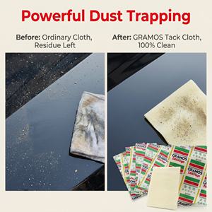 Cramos 100% Cotton Tack Cloth 50-80gsm 200pcs/<b>Box</b> Popular Dust <b>Removal</b> Cleaning Product - Product Image 3