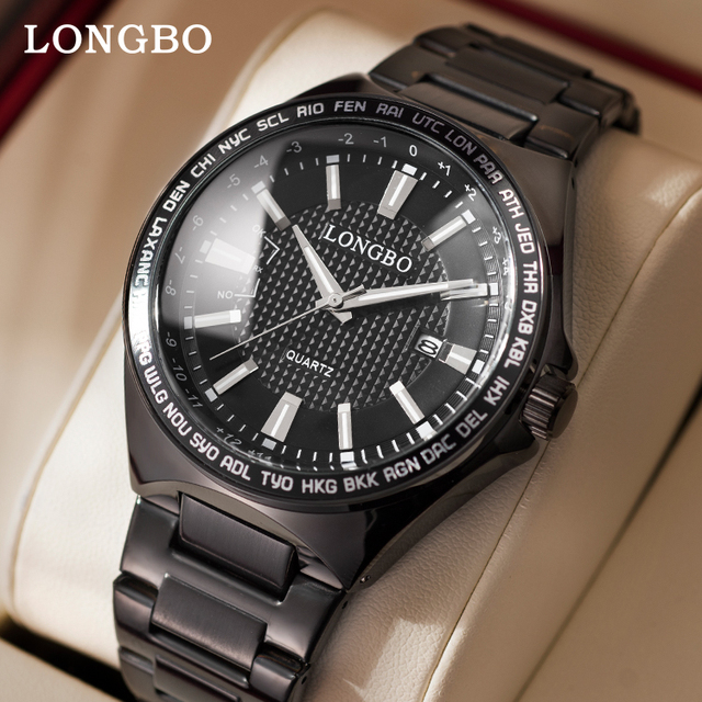 LONGBO 83526 New Luminous Stainless Steel Watches Factory Hot Sales Custom Waterproof Man Watches