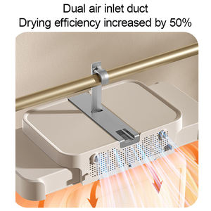 Petit <span class=keywords><strong>sèche</strong></span>-<span class=keywords><strong>linge</strong></span> électrique portable à air chaud <span class=keywords><strong>rétractable</strong></span>, pliable et mural - Product Image 4
